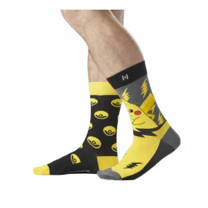 CAPSLAB Paire De Chaussettes De Ville Pokémon Pikatchu vente luxe pas cher 9