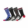 FREEGUN Lot De 4 Paires De Chaussettes De Ville Homme Fantaisie 80’s soldes ligne 19