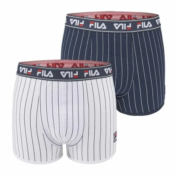 Vente FILA Lot De 2 Boxers Coton Homme Uni 1