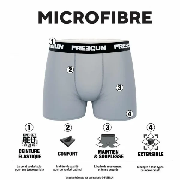 grossiste en ligne FREEGUN Lot De 7 Boxers Homme Lapins Crétins 3