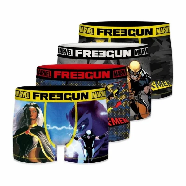 FREEGUN Lot De 4 Boxers Homme X-MEN REMISE allant 1