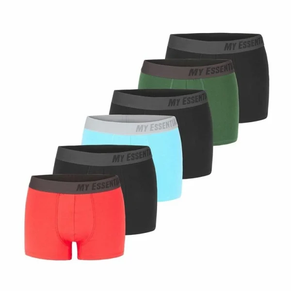 MY ESSENTIAL Lot De 6 Boxers Homme En Coton Bio Uni Gots magasin 1