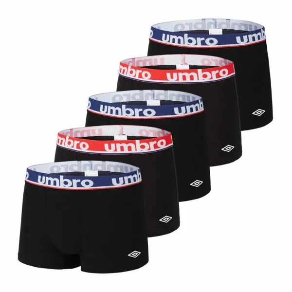 Pas Cher Magasin Soldes UMBRO Lot De 5 Boxers Coton Homme 1