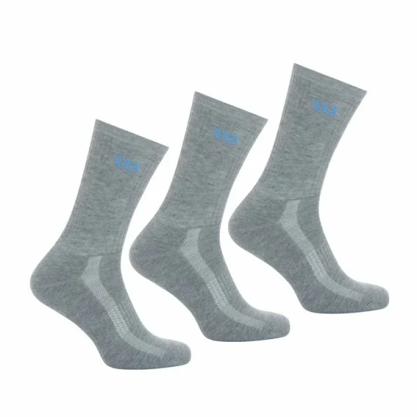 WILSON LOT DE 3 PAIRES DE CHAUSSETTES WILSON BLANC l'unique style 1