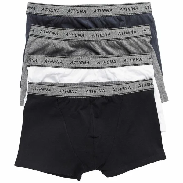 Athena Lot De 4 Boxers Homme Eco Pack Pas Cher Magasin Soldes 3