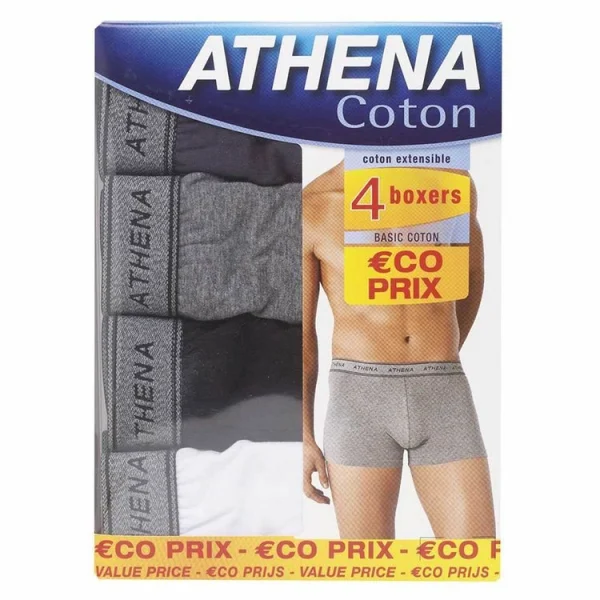 Athena Lot De 4 Boxers Homme Eco Pack Pas Cher Magasin Soldes 6