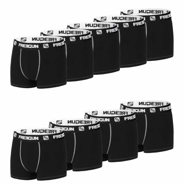 FREEGUN Lot De 9 Boxers Homme En Coton grande promotion 1