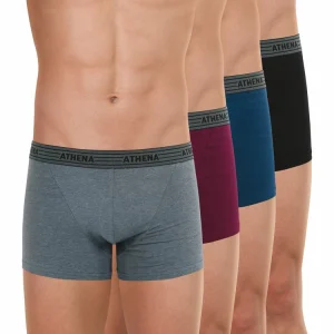 Athena Lot De 4 Boxers Homme Eco Pack Pas Cher Magasin Soldes 18