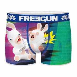 FREEGUN Lot De 4 Boxers Homme Lapins Crétins exclusivement disponibles 12