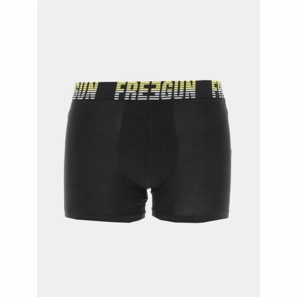 FREEGUN Sous- Vêtement Caleçon Freegun Ass17 Lot2 Boxer X2 Noir Noir 96025 magasin 5