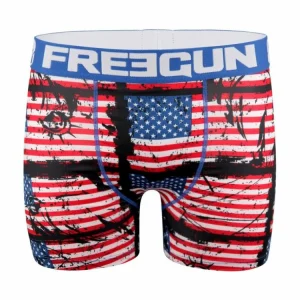 FREEGUN Lot De 5 Boxers Homme Drapeaux vente pas cher en ligne 18