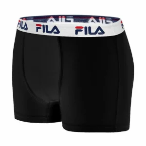 FILA Lot De 4 Boxers Coton Homme Fila 5016 Noir Et Bleu Distributeur Officiel 16