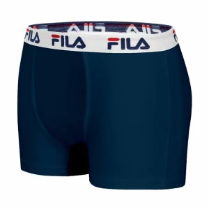 FILA Lot De 4 Boxers Coton Homme Fila 5016 Noir Et Bleu Distributeur Officiel 18