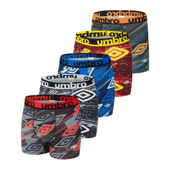 UMBRO Lot De 5 Boxers Homme Imprimé Sublimation Retour gratuit en magasin. 1