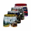 achetez pas cher FREEGUN Lot De 4 Boxers Homme Art Attack 20