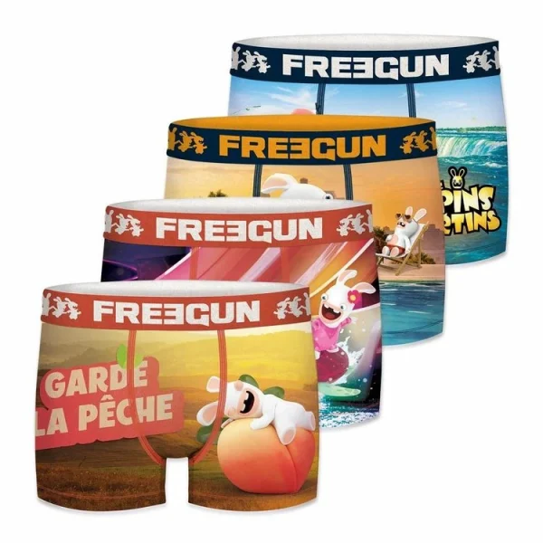 soldes en ligne FREEGUN Lot De 4 Boxers Homme Lapins Crétins 1