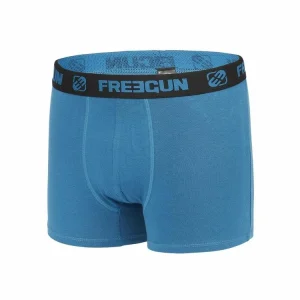 FREEGUN Lot De 4 Boxers Coton Homme Uni soldes pas cher 14