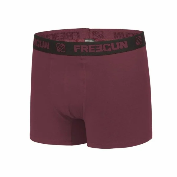 FREEGUN Lot De 4 Boxers Coton Homme Uni soldes pas cher 7