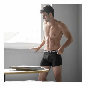 soldes de Noël FREEGUN Lot De 4 Boxers Coton Homme Uni 12