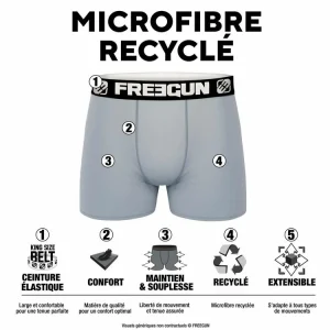 aux meilleurs prix FREEGUN Lot De 4 Boxers Homme En Polyester Recyclé Landscape 10