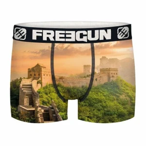 aux meilleurs prix FREEGUN Lot De 4 Boxers Homme En Polyester Recyclé Landscape 14