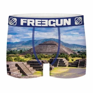 aux meilleurs prix FREEGUN Lot De 4 Boxers Homme En Polyester Recyclé Landscape 16