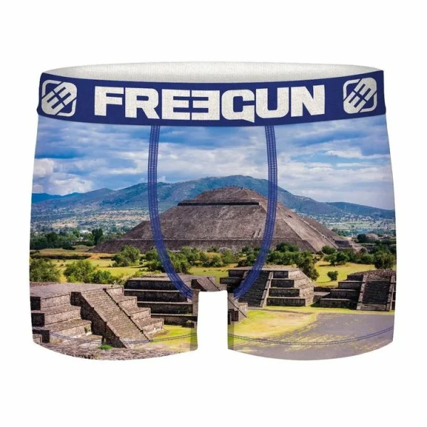 aux meilleurs prix FREEGUN Lot De 4 Boxers Homme En Polyester Recyclé Landscape 6