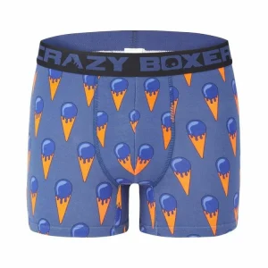 CRAZY BOXERS Boxer Homme Coton Bio Gots Ice Cream marque moins cher 16