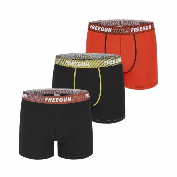 FREEGUN Lot De 3 Boxers Coton Homme Never Stop ultratendance 1