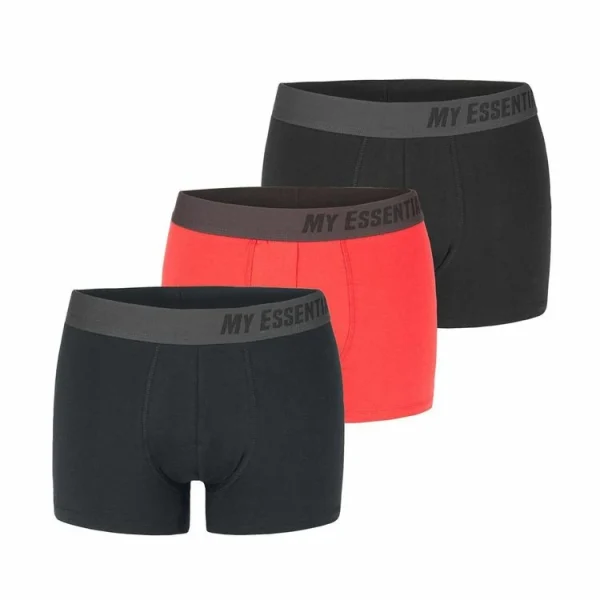 MY ESSENTIAL Lot De 3 Boxers Homme En Coton Bio Uni Gots en promotion 1