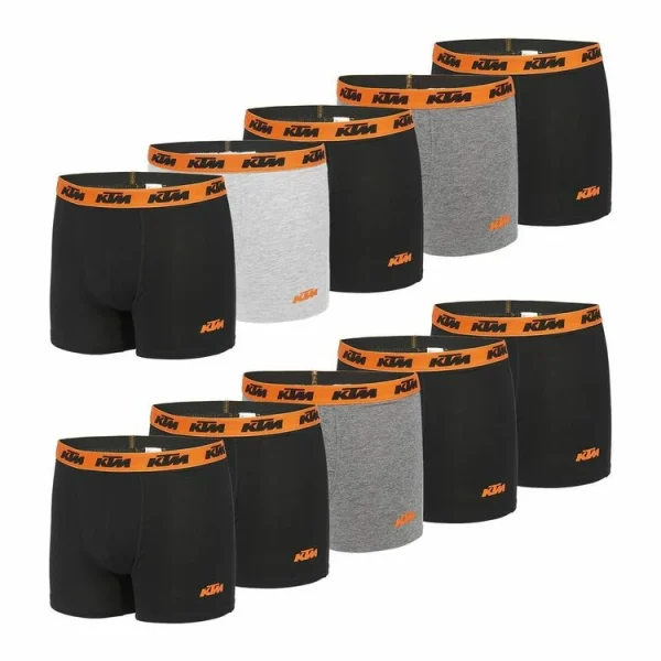 KTM Lot De 10 Boxers Coton Homme KTM marque pas cher 1