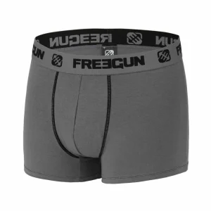 FREEGUN Lot De 4 Boxers Homme Coton Gris Paiement sécurisé 18