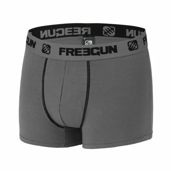 FREEGUN Lot De 4 Boxers Homme Coton Gris Paiement sécurisé 7