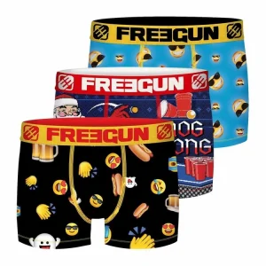 FREEGUN Pack Surprise De 3 Boxers Microfibre Homme marque moins cher 8