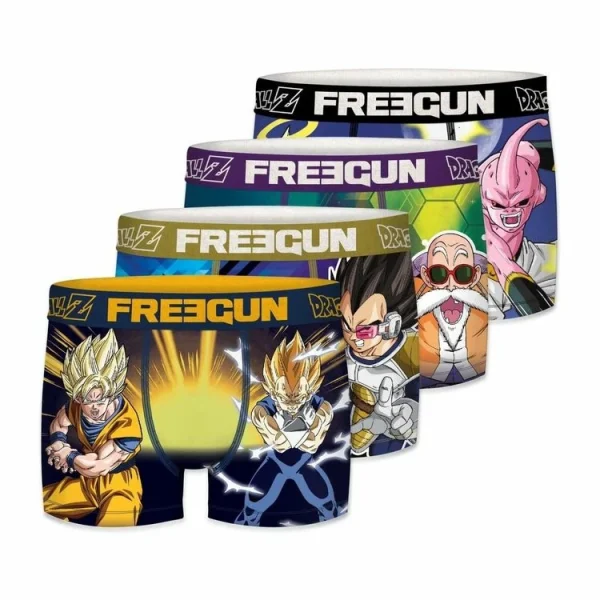 FREEGUN Lot De 4 Boxers Homme Dragon Ball Z livraison la plus rapide 1