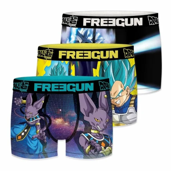 outlet soldes FREEGUN Lot De 3 Boxers Homme Dragon Ball Super 1