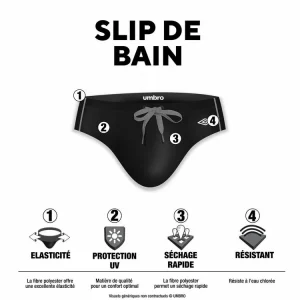 soldes en ligne UMBRO Slip De Bain Homme Avec Surpiqûres Couleurs 6