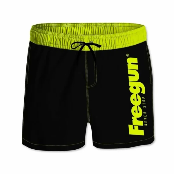 FREEGUN Boardshort Court Homme Avec Ceinture Demi-élastiquée outlet 1