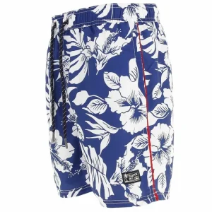 pas cher en vente SUPERDRY Short De Bain Superdry Hawaiian Blu Swim Short Bleu 98573 11