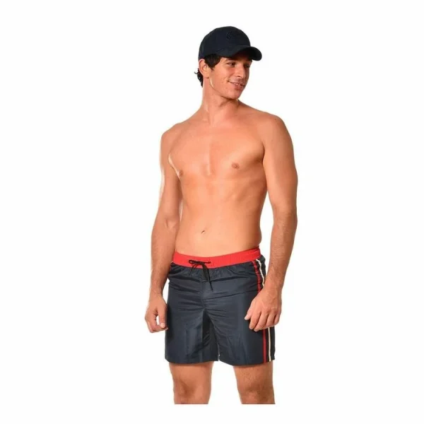 garantis authentique VONDUTCH Boardshort Homme Bicolore Avec Bandes Latérales 1