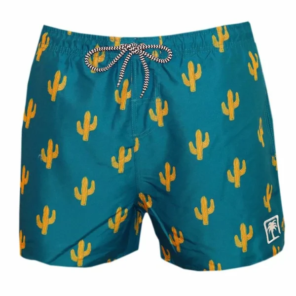 vente pas cher SUN PROJECT Short De Bain Bleu Homme Sun Project Cactus 1