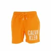 luxe soldes Calvin Klein Short De Bain Calvin Klein Medium Drawstring Orange 7-861 19