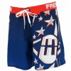 soldes luxe FREEGUN Boardshort De Bain Freegun Sta Navy/rge Boardshort Bleu 28608 22