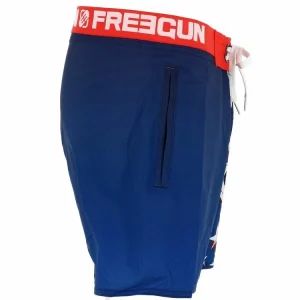 soldes luxe FREEGUN Boardshort De Bain Freegun Sta Navy/rge Boardshort Bleu 28608 11