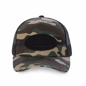 outlet soldes VONDUTCH Casquette Trucker Camouflage Filet Noir 8