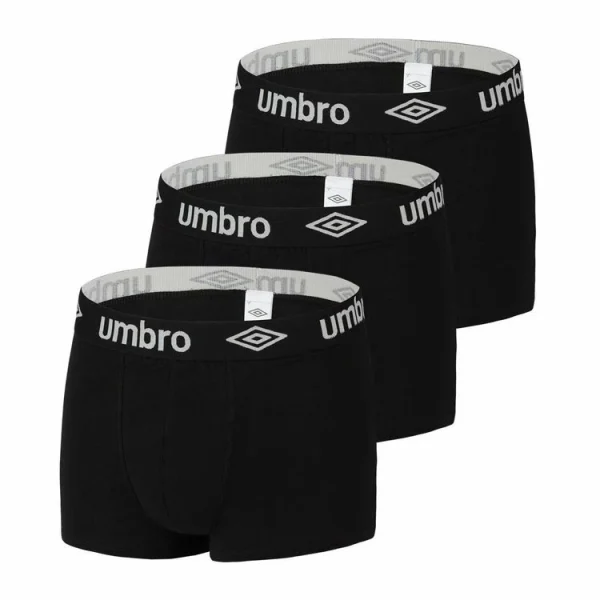 Paris UMBRO Lot De 3 Boxers Coton Uni Homme 1