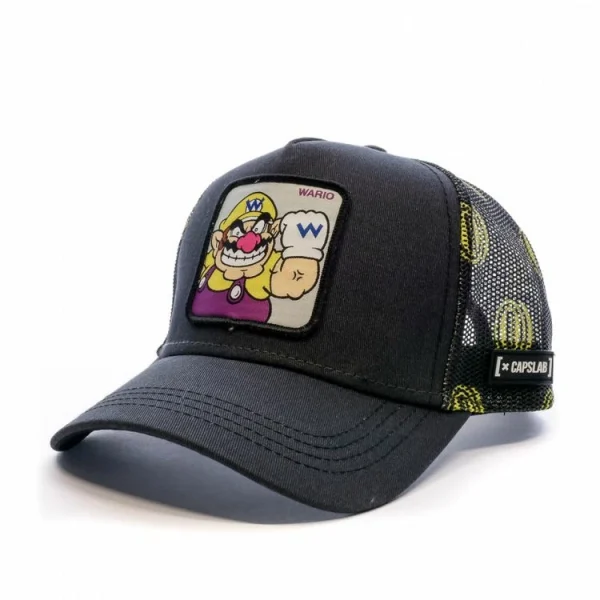 magasin CAPSLAB Casquette Wario Noire Homme Capslab 1