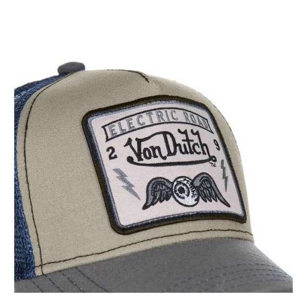 site officiel VONDUTCH Casquette Trucker Homme Square Flying Eye Bleu 4