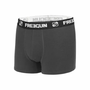 FREEGUN Lot De 4 Boxers Coton Homme Uni pas cher 14