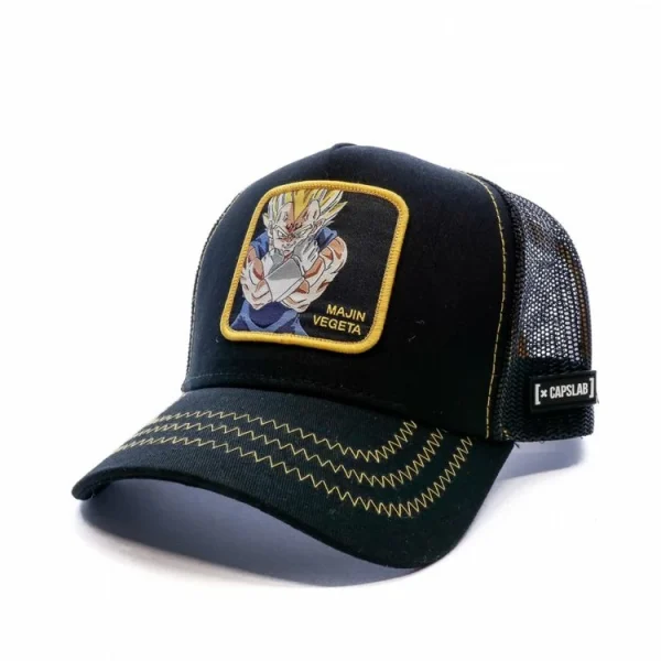 magasin CAPSLAB Dragon Ball Z Majin Vegeta Casquette Noire Homme Capslab 1